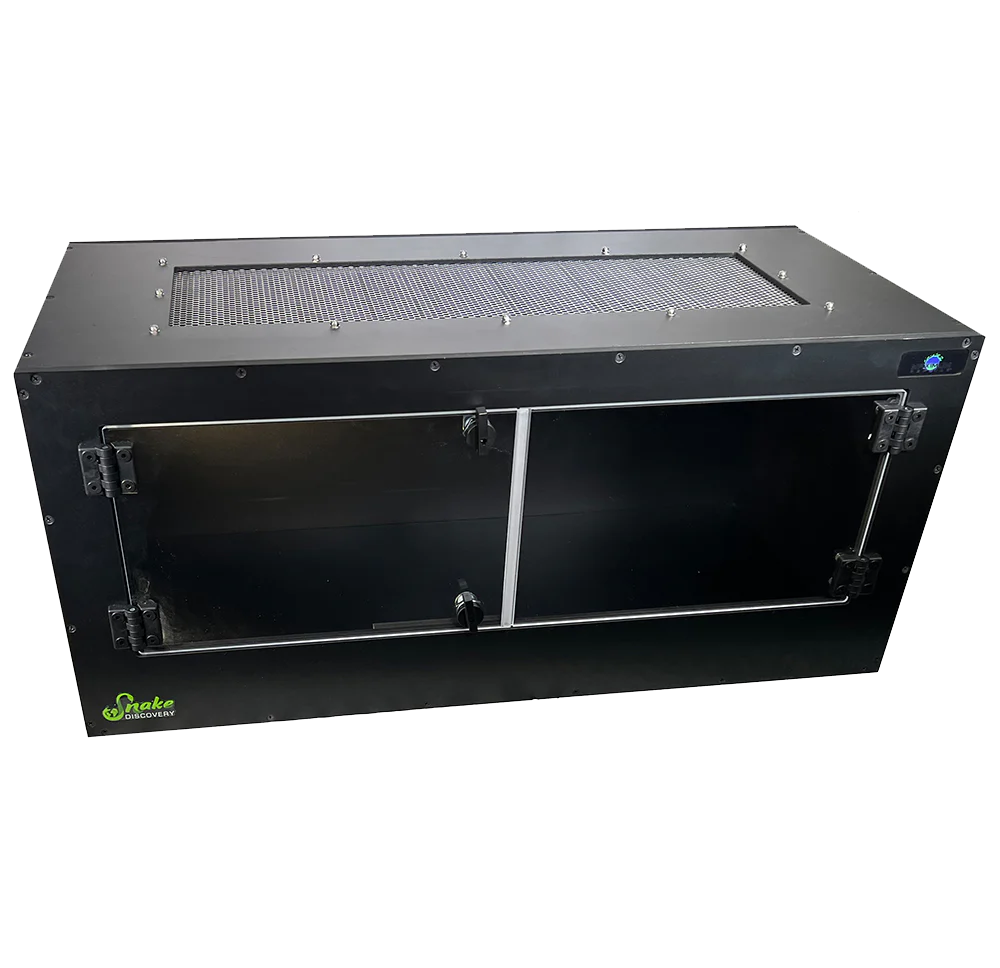 Eco-40 Gallon all PVC enclosure shown with our optional screen from the front view